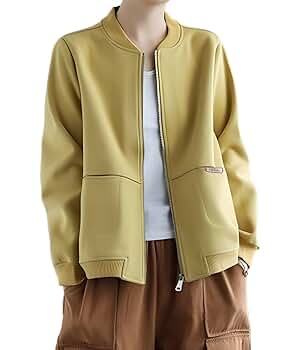 Amazon | [アパンプ] ブルゾン ジャケット ジップ アウター ノー